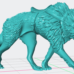 Wolf with saddle 2