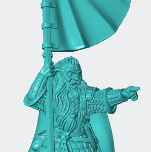 Dwarf with banner 1