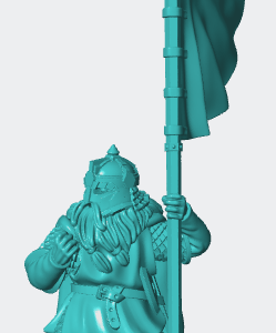 Dwarf with banner 2