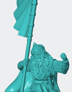 Dwarf with banner 3