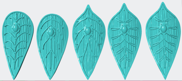 Leaf shield set