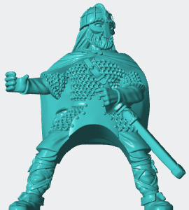 Mounted viking spearman 3